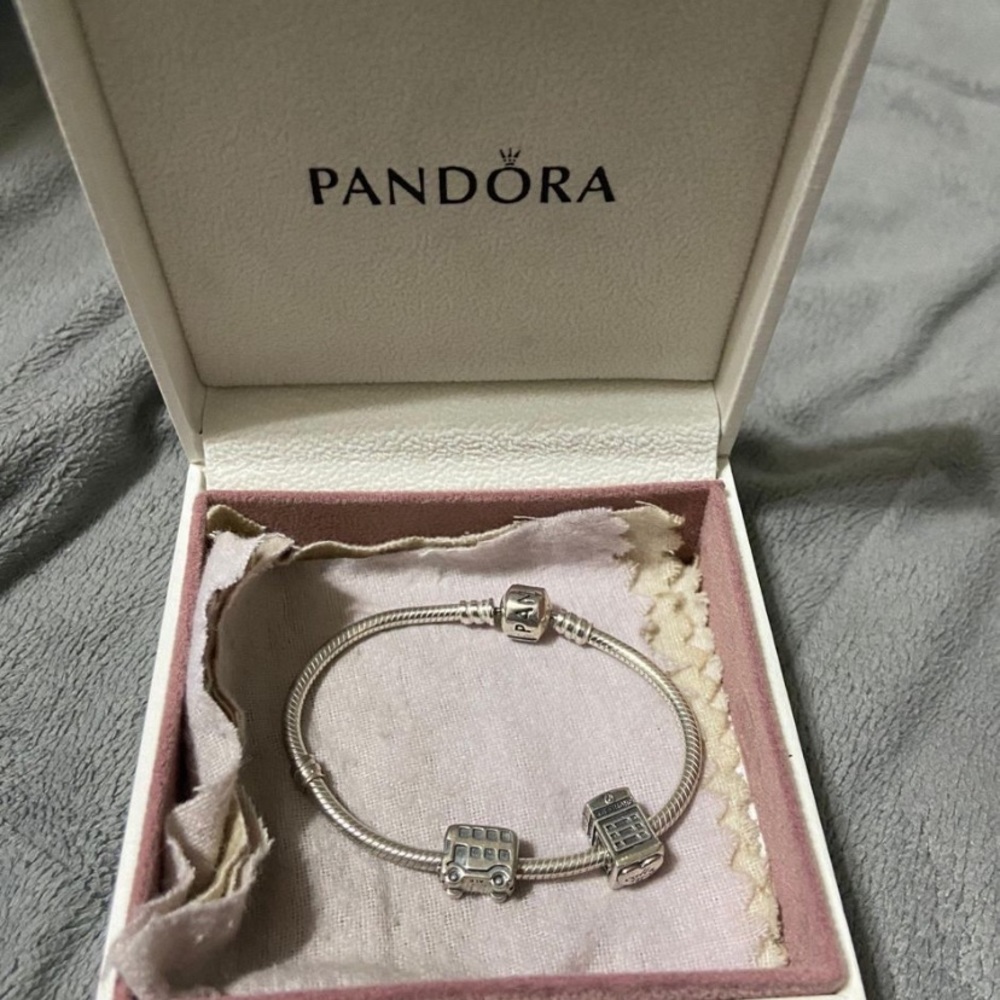 Pandora Bracelet with 2 charms